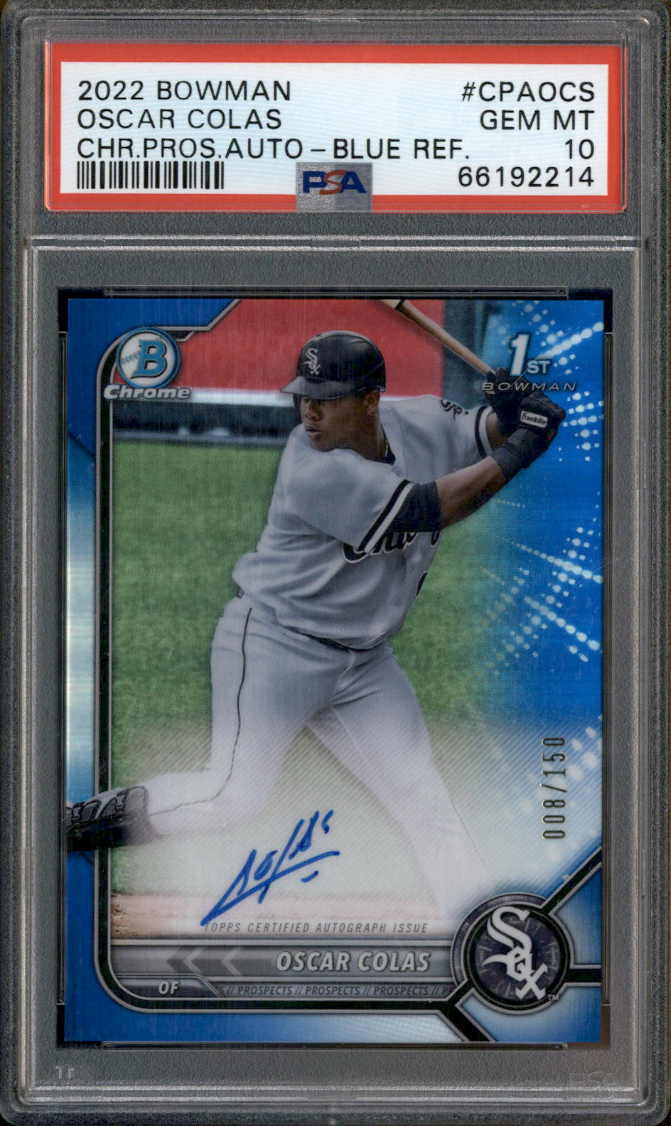 2022 Oscar Colas -- Bowman Chrome - It Came to the League buy - Mega Box Auto 81/99