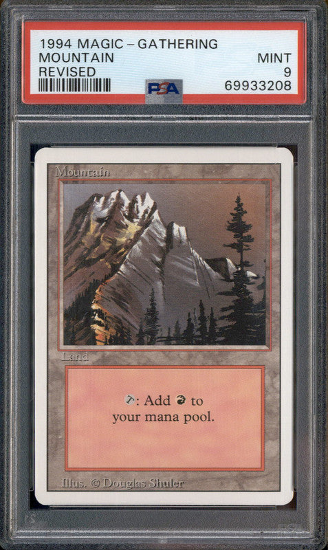 1994 Magic the Gathering Revised Mountain PSA 9
