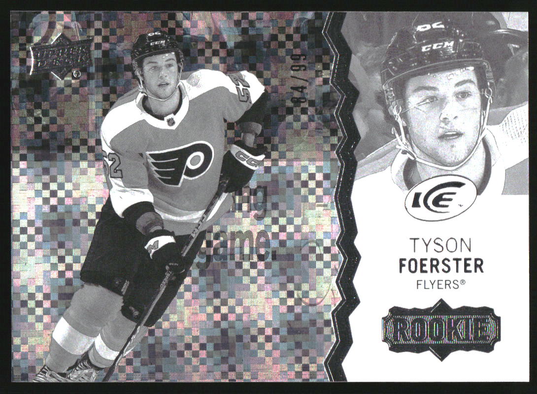 2023-24 Upper Deck Ice Greyscale #108 Tyson Foerster /99