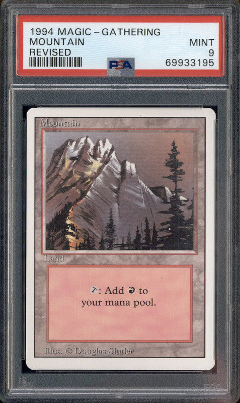 1994 Magic the Gathering Revised Mountain PSA 9