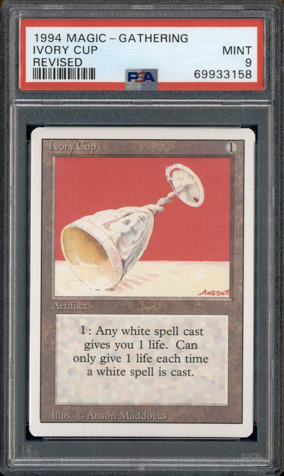 1994 Magic the Gathering Revised Ivory Cup PSA 9
