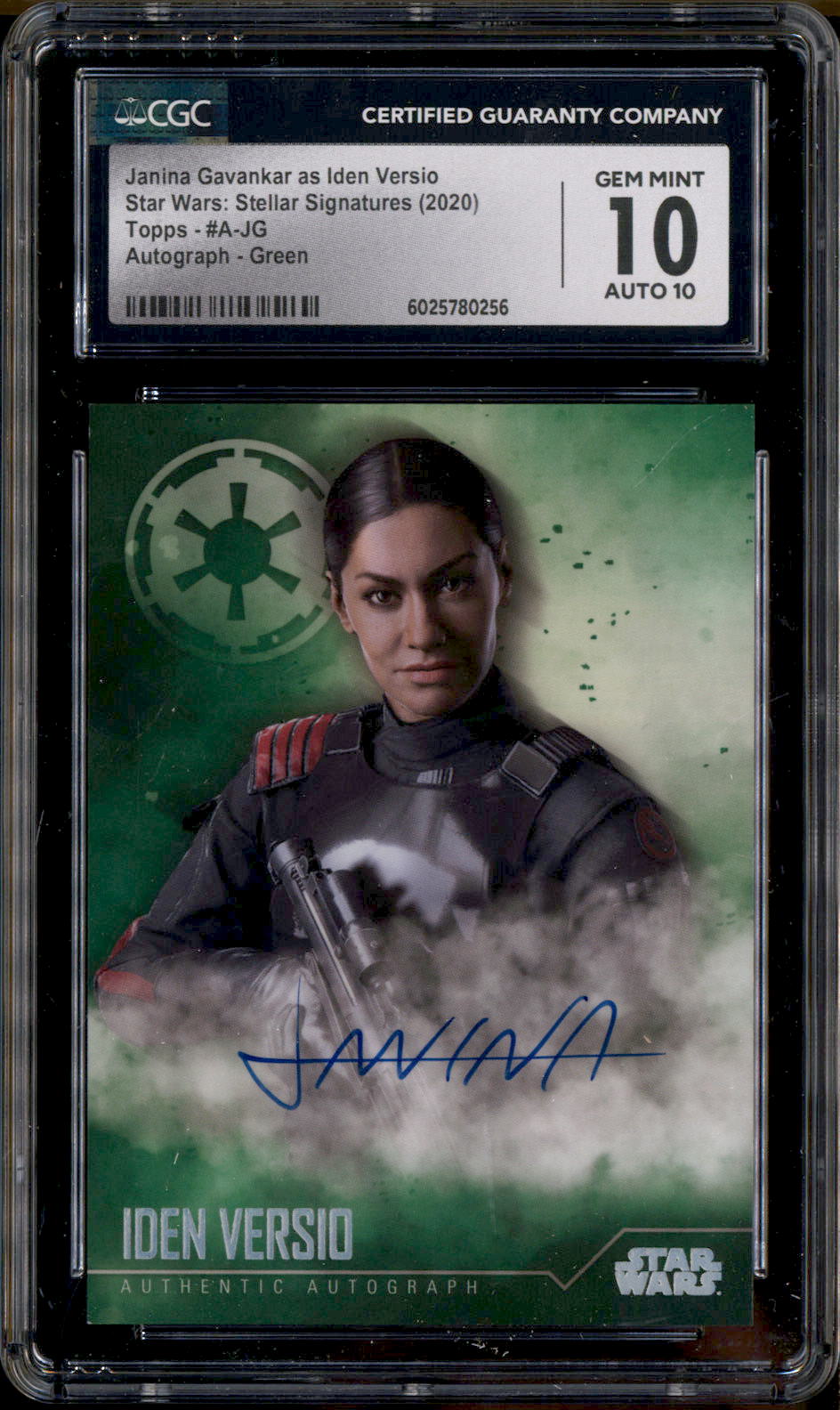 2020 Topps Star Wars Stellar Auto Green Janina Gavankar Iden 2020 Topps Star Wars Stellar Auto Green Janina Gavankar Iden