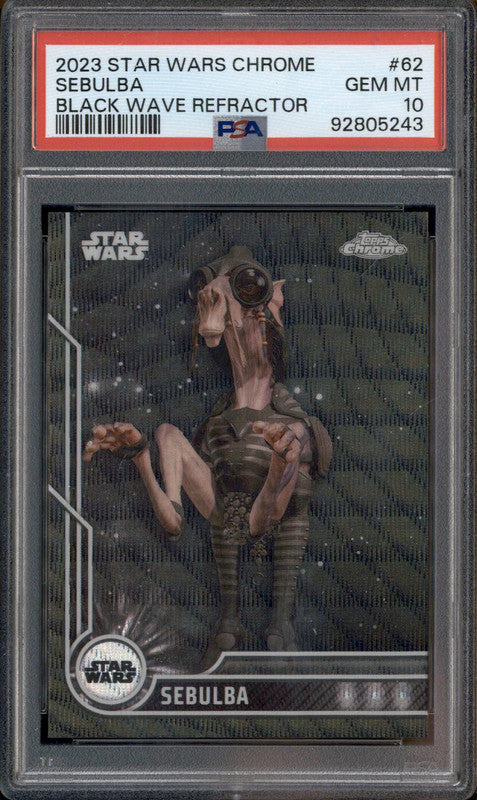 2023 Topps Chrome Star Wars Black Wave Refractor #62 Sebulba 2023 Topps Chrome Star Wars Black Wave Refractor #62 Sebulba
