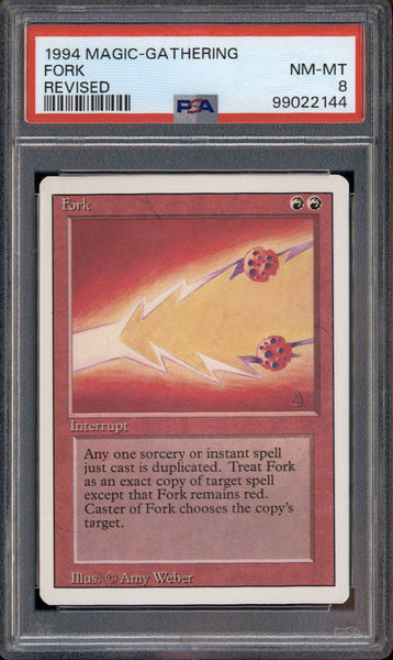 1994 Magic the Gathering Revised Fork PSA 8 – Burbank Cards