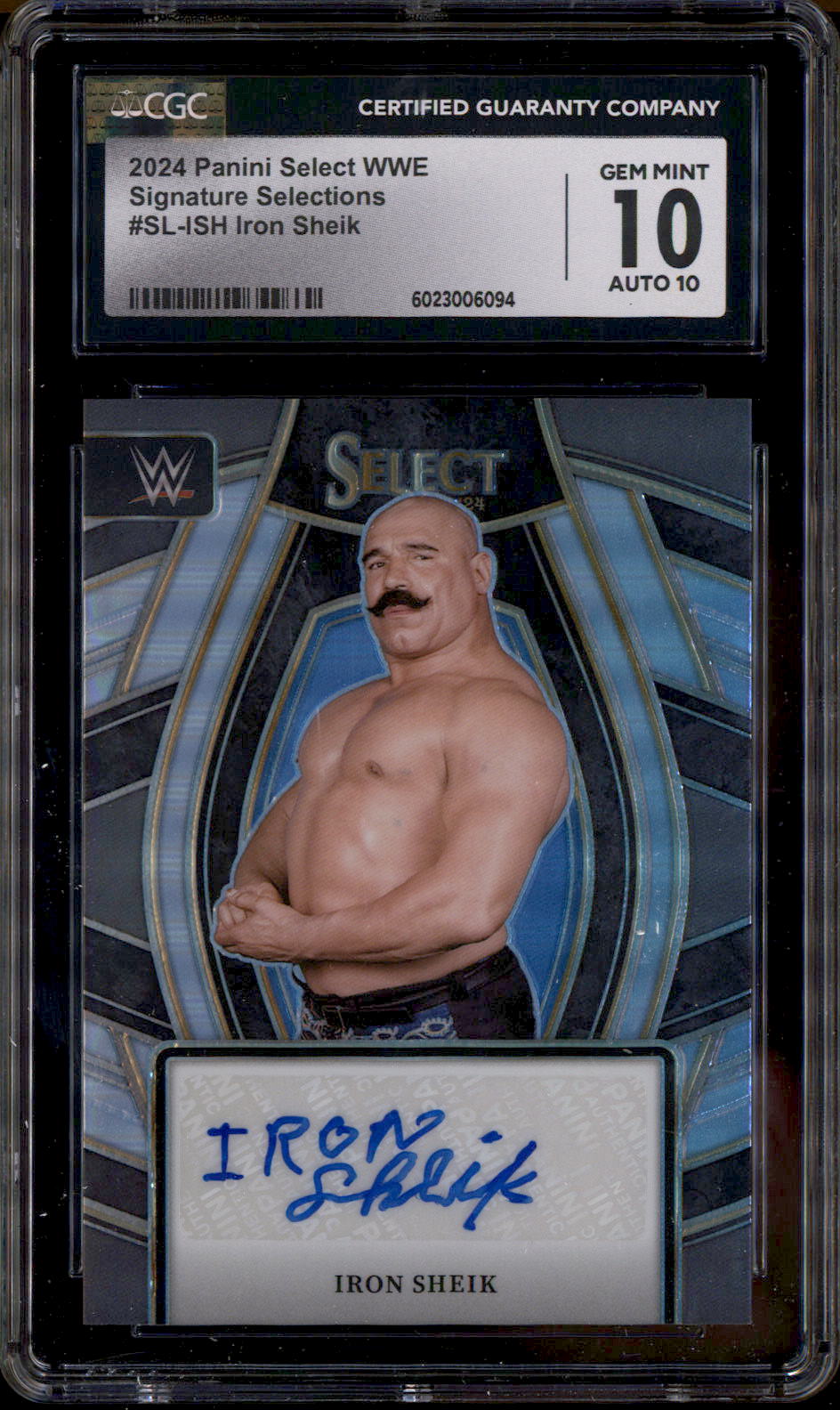 2024 Panini Select WWE Signature Selections Iron Sheik Autograph
