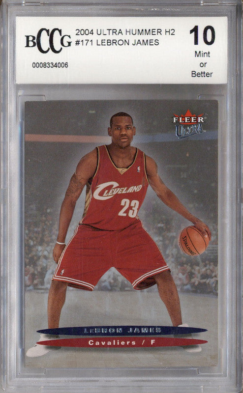 2004 Ultra Hummer H2 #171 Lebron James RC Rookie BCCG 10 2004 Ultra Hummer H2 #171 Lebron James RC Rookie BCCG 10