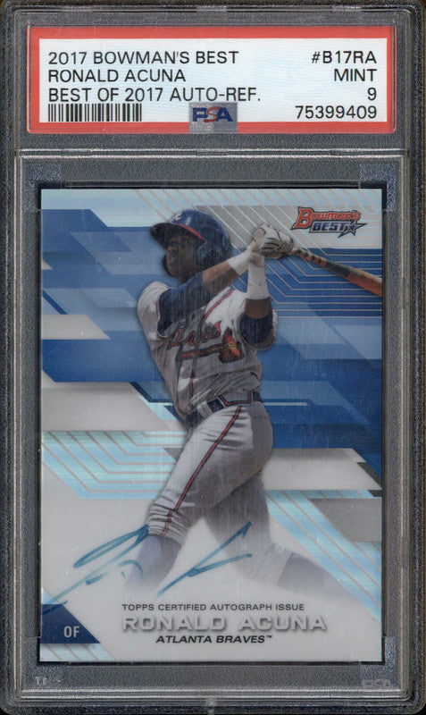 RONALD ACUNA JR.2017 Bowman's Best Rookie Auto Best of 2017