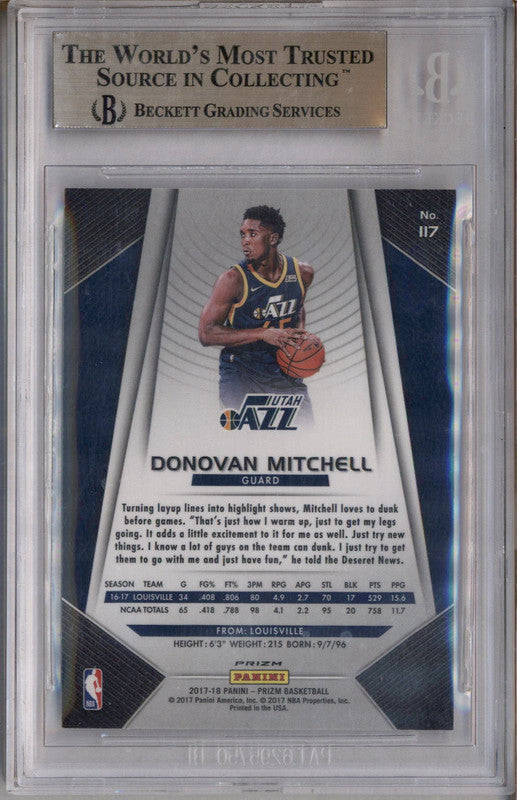 Donovan Mitchell 2017 Prizm #117 Base Price Guide - Sports