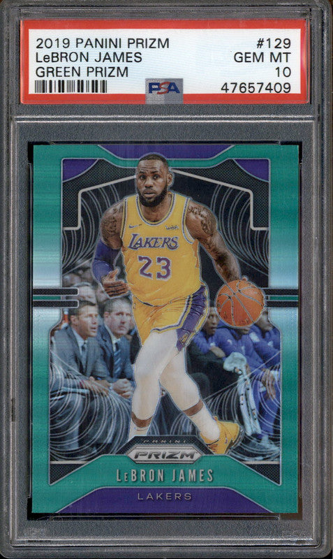 2019-20 Panini Prizm Green Ice LEBRON