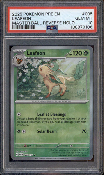 2025 Pokemon Pre Prismatic Evolutions Master Ball Reverse Holo #5