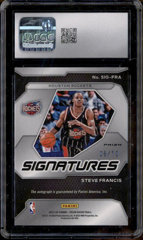 2023-24 Panini Prizm Signatures Gold #SIG-FRA Steve Francis