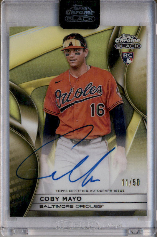 2025 Topps Chrome Black Autograph Gold Refractors #CBA-CMA Coby