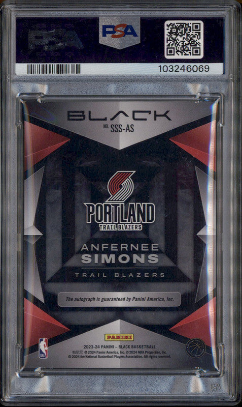 Anfernee Simons - Optic Signature Series - Rookie RC Auto