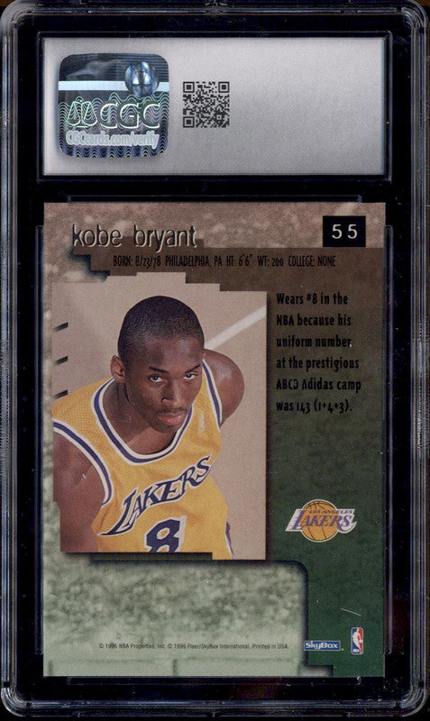 Kobe Bryant 1996 Hoops Rookie Basketball Card RC #281 Graded