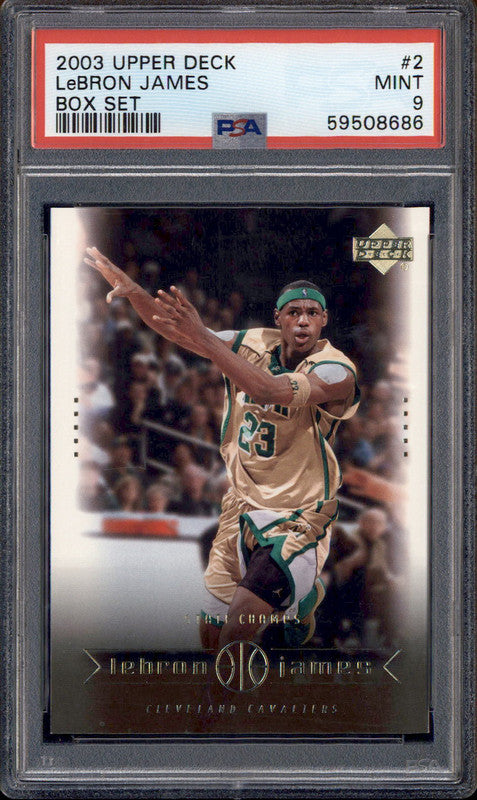 2003 Upper Deck Lebron James Box Set #2 LeBron James RC PSA