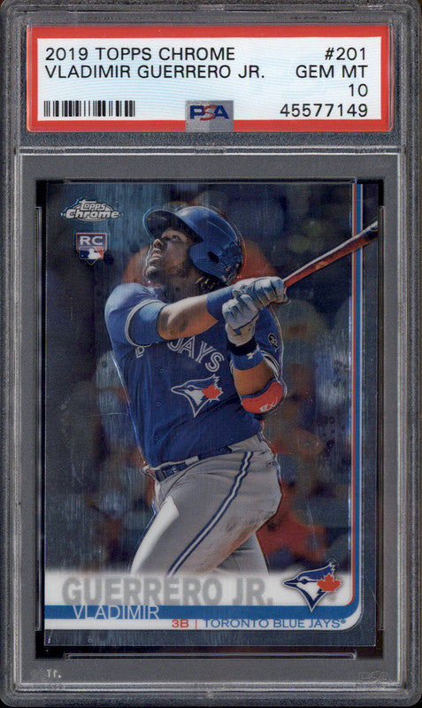 2019 Topps Chrome #201 Vladimir Guerrero Jr. RC Rookie PSA