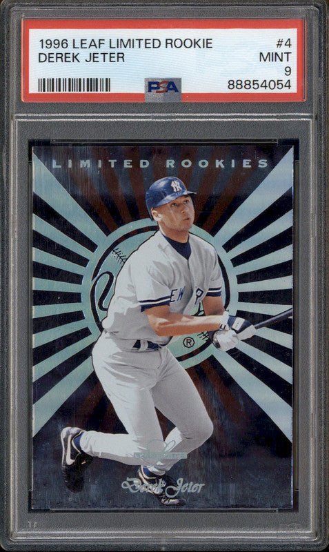 1996 Leaf Limited Rookie #4 Derek Jeter PSA 9 – Burbank Cards