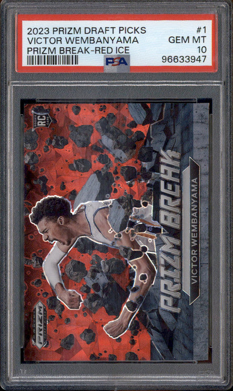 2023 Panini Prizm Draft Prizm Break Red Ice #1 Victor