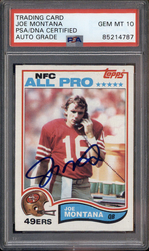その他 Joe Montana Auto psa9 1999 SP Joe Montana Auto Signature Performances #J5A! PSA