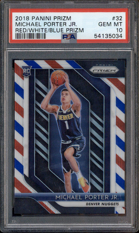 その他 Michael Porter Jr Optic PSA 10 RC Michael Porter Jr. RC Rookie Base Prizm PSA 10 GEM MINT | eBay