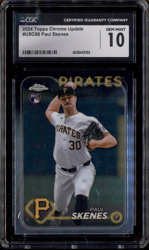 Topps Chrome 2024 Update Paul Skenes Rookie Debut #USC27 GEM