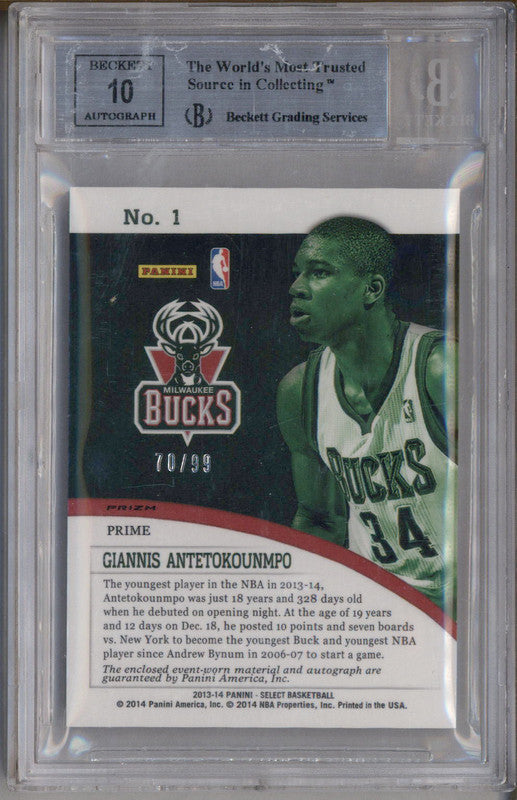 2013 Giannis ヤニス RC ルーキー 直筆サインカード Auto Giannis Antetokounmpo 2013-14 SP Authentic Rookie Auto Card