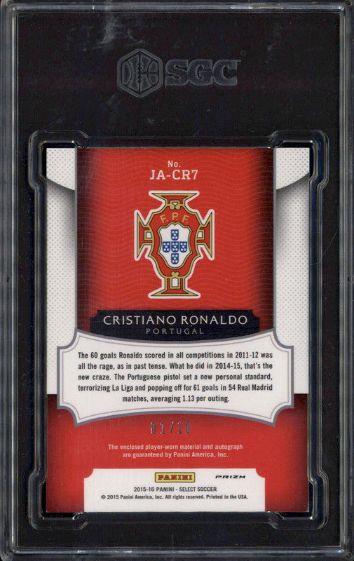PANINI SELECT JS-CR7　CRISTIANO RONALDO Amazon.com: Cristiano Ronaldo 2015 Panini Select Soccer Card