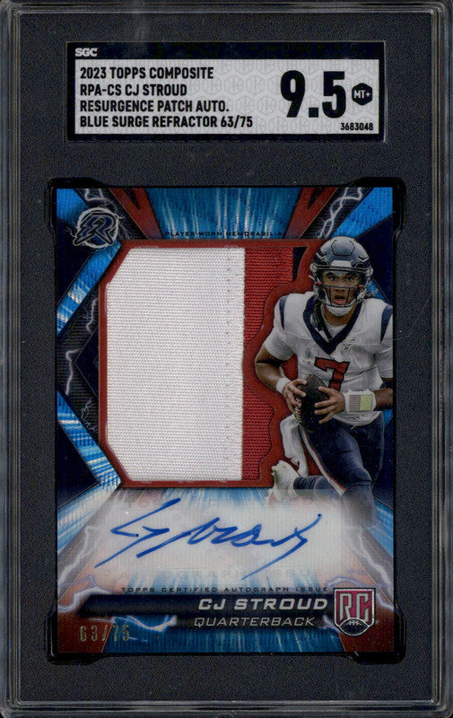 2023 Topps Composite Resurgence Patch Auto Blue Surge CJ