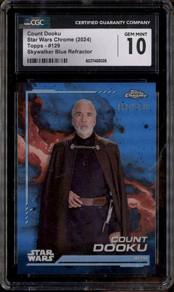 専用　ドゥークーB 2024 Star Wars Chrome Skywalker Blue Refractor #129 Count