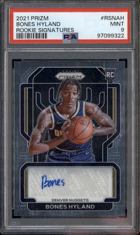 2021 Panini Prizm Rookie Signatures #RSNAH Bones Hyland RC
