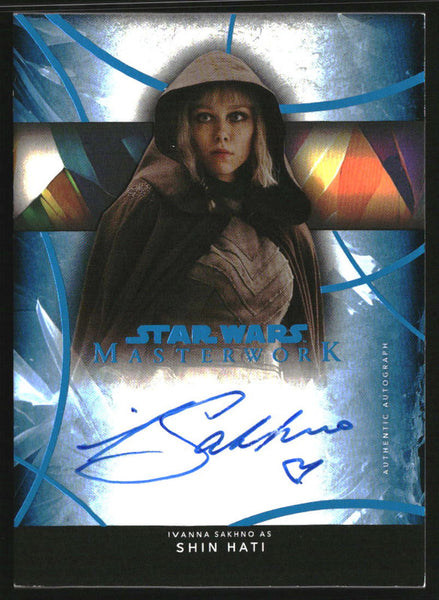2024 Topps Star Wars Masterwork Blue Foil Ivanna Sakhno as