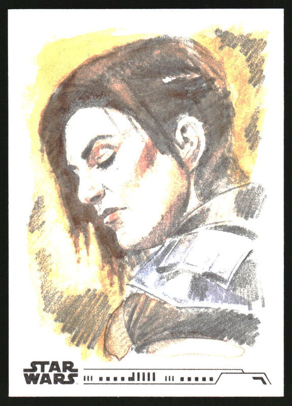 Star Wars Saga Sketch Card Artist Signature Can Baron 1/1