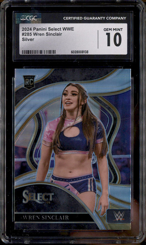 2024 Panini Select WWE Silver #285 Wren Sinclair RC Rookie