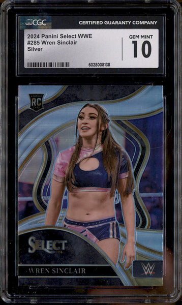 OBCリヴァイWINEER 2024 Panini Select WWE Silver #285 Wren Sinclair RC Rookie