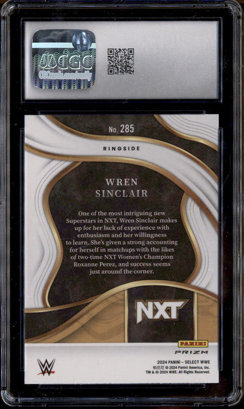 2024 Panini Select WWE Silver #285 Wren Sinclair RC Rookie