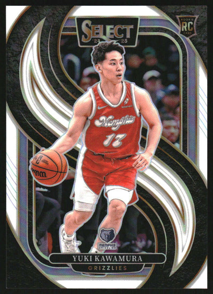 2024-25 Panini Select Premier White Prizm #168 Yuki Kawamura