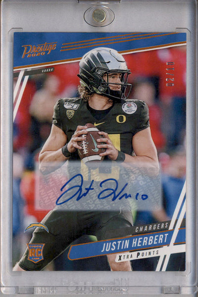 2020 Panini Prestige Xtra Points Signatures Orange Justin