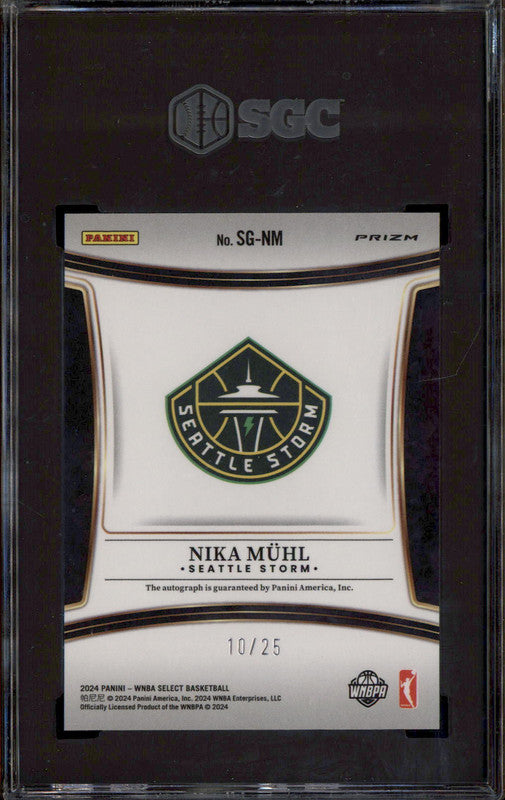 2024 Panini Select WNBA Signature Tie Dye Prizm Nika Muhl RC Auto