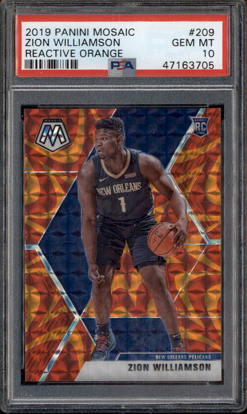 ♡sion♡ 2019-20 Panini Mosaic Genesis #209 Zion Williamson Rookie