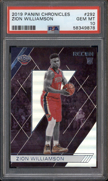 その他 Zion Williamson rc panini select psa10 ZION WILLIAMSON 2019 PANINI SELECT #199 RED WAVE PRIZM