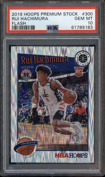 2019 Panini Hoops Premium Stock Flash #300 Rui Hachimura RC