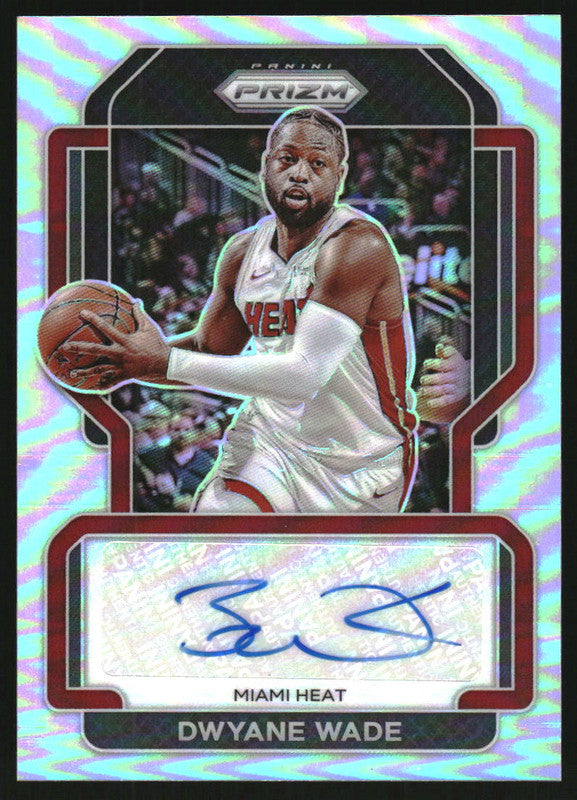 2021-22 Panini Prizm Signatures Prizms Silver #SG-DWD Dwyane