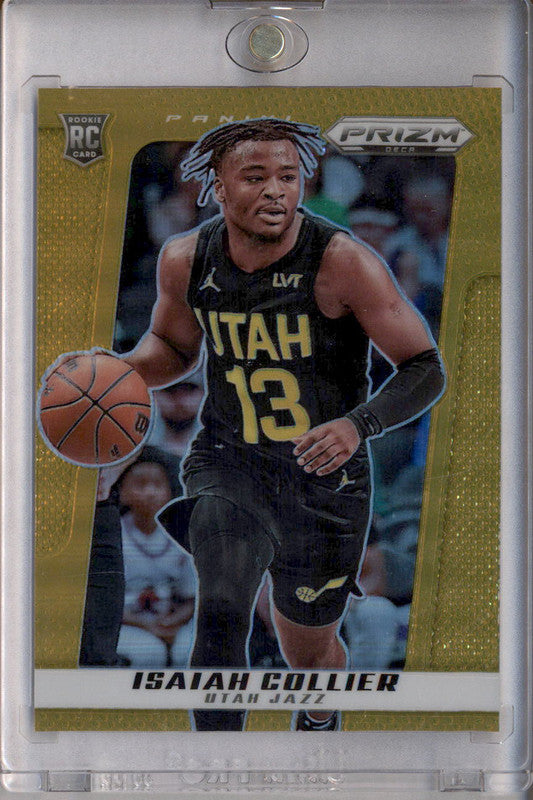 2024-25 Panini Prizm Deca Gold Prizms #186 Isaiah Collier RC