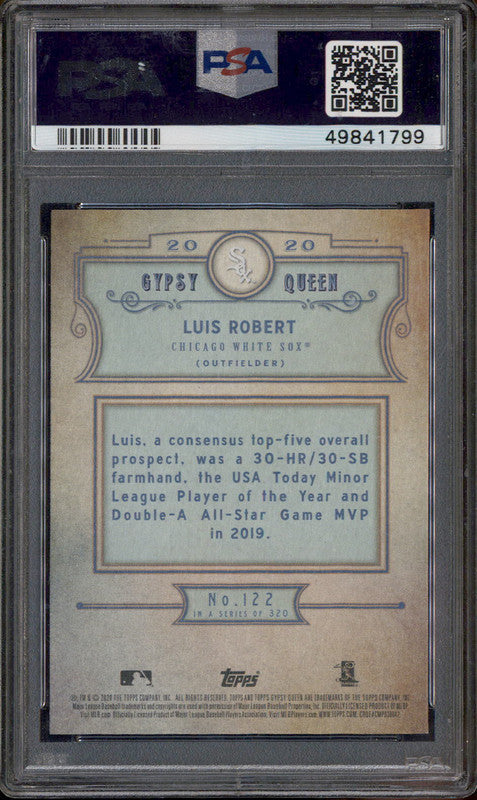 2020 Topps Gypsy Queen #122 Luis Robert RC PSA 10 – Burbank