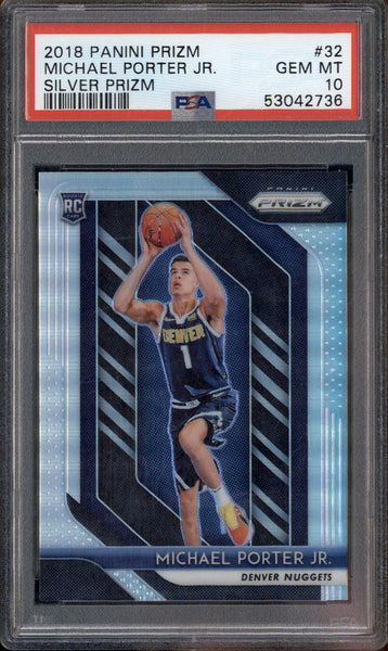 2018 Panini Prizm Silver #32 Michael Porter Jr. RC Rookie