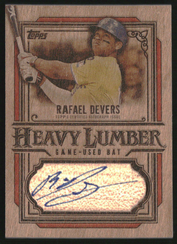 2025 Topps Heavy Lumber Autograph Relic #HLAR-RD Rafael Devers
