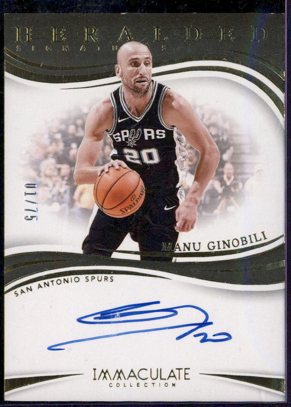 その他 UD Sweet Shot Emanuel Ginobili auto UD Sweet Shot Emanuel Ginobili auto