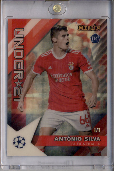 Topps Merlin Chrome 旗手怜央 1of1 世界1枚限定 1/1 2022 Topps Merlin Chrome UEFA U21 Stars SuperFractor Antonio