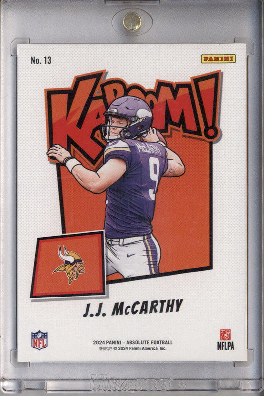 2024 Panini Absolute Kaboom Horizontal #13 J.J. McCarthy RC