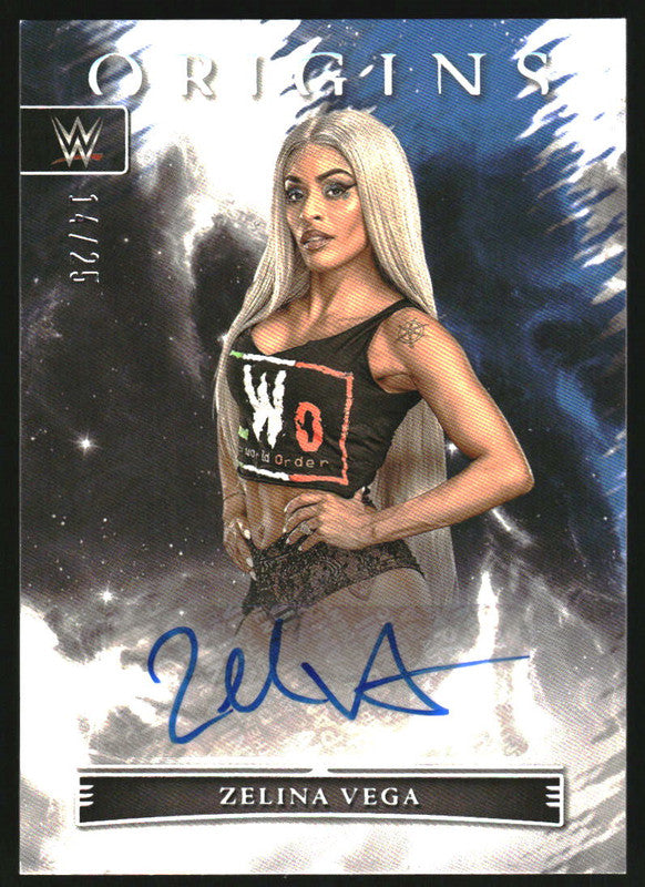 2023 Chronicles WWE Origins Autographs Holo Silver #OA-ZVG Zelina